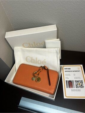 Chloe alphabet long wallet. Complete set. Box, dust bag, COA